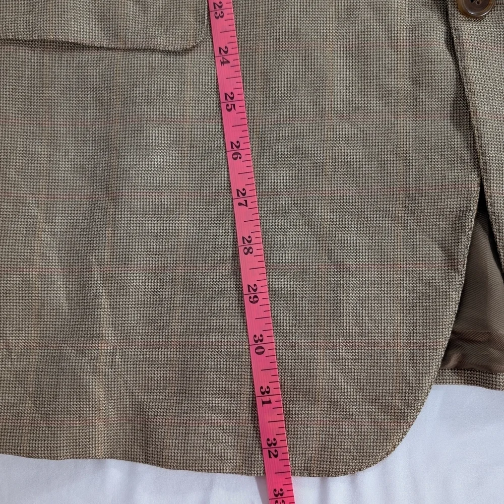 Ermenegildo Zegna Men's Classic Silk & Cashmere Blend Brown Blazer Size 46R
